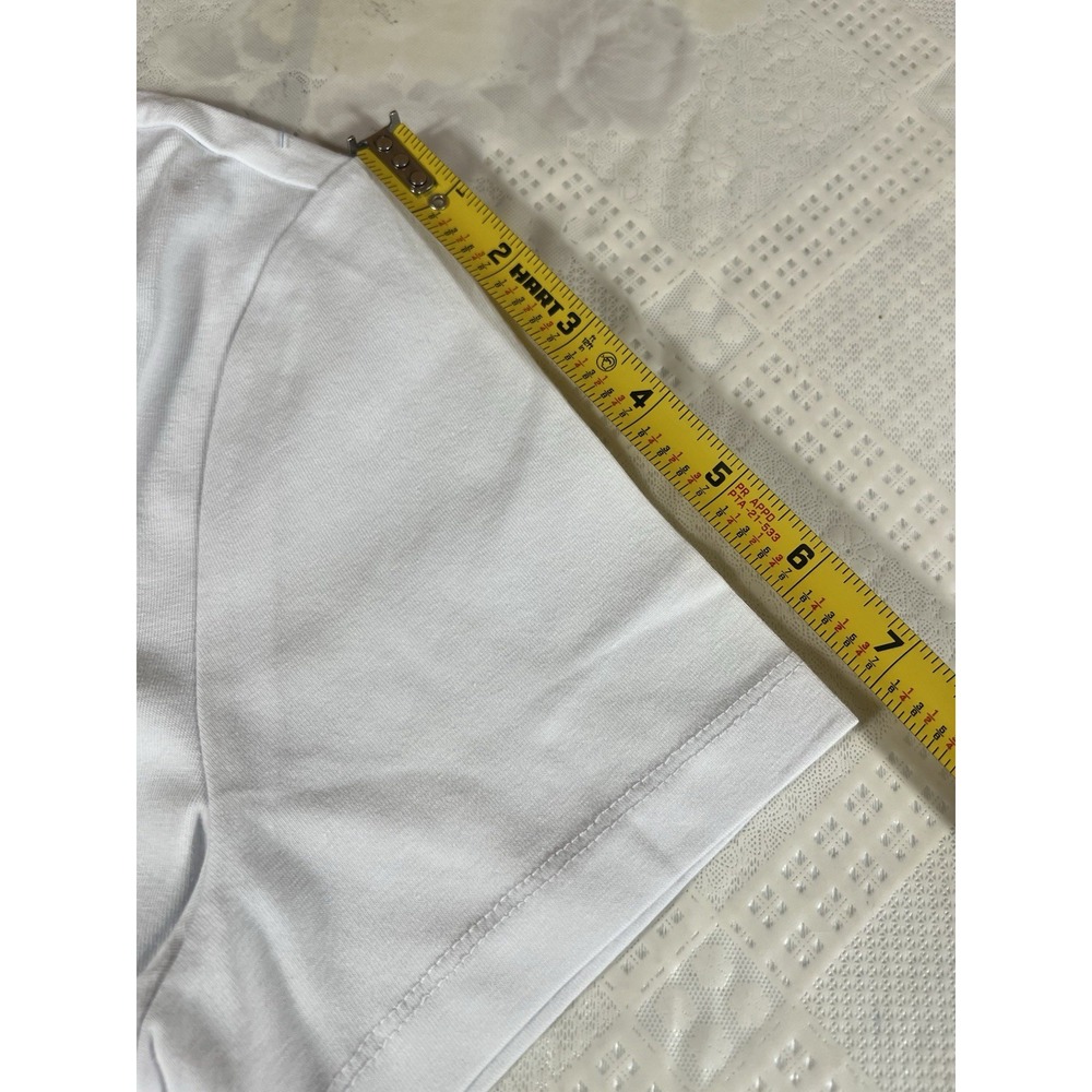 Long Tall Sally Womens XS White Short Sleeve Scoop Neck Tee White - Picture 6 of 8